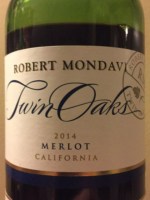 Robert Mondavi Winery Twin Oaks Merlot