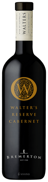 Vinho Bremerton Tinto Seco Austrália Walter's Reserve Cabernet Sauvignon 2021 750ml