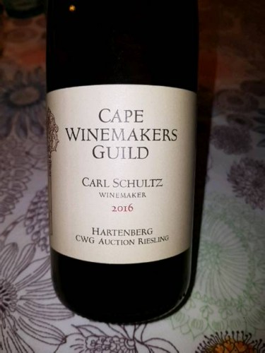 Hartenberg Cape Winemakers Guild Auction Weisser Riesling | Vivino English