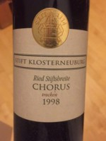 Stiftskellerei Klosterneuburg Ried Stiftsbreite Chorus Trocken