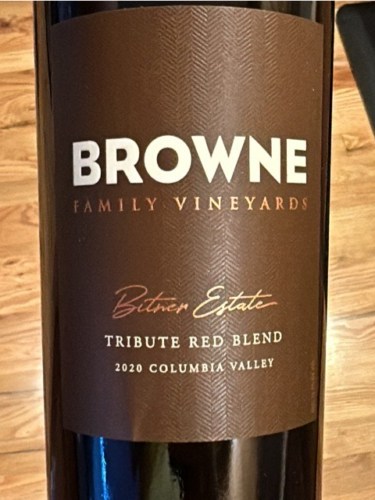 Browne Bitner Estate Tribute Red Blend Vivino English