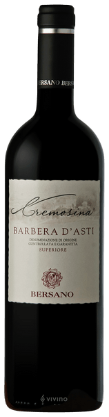 Bersano Cremosina Barbera d'Asti Superiore | Vivino English