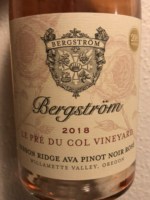 Bergström Le Pré du Col Vineyard Pinot Noir Rosé