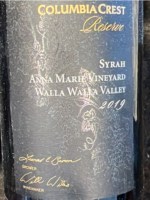 Columbia Crest Anna Marie Vineyard Reserve Syrah