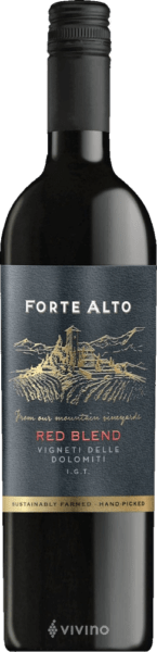 Vinho Mezzacorona Tinto Seco Itália Forte Alto Red Cabernet Sauvignon, Merlot, Teroldego 2022 750ml