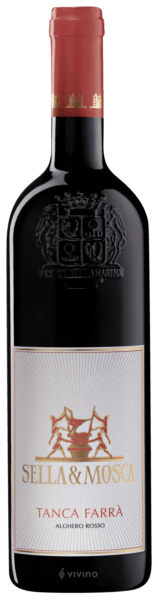 Vinho Sella & Mosca Tinto Seco Itália Tanca Farra ALGhero Cabernet Sauvignon, Grenache 2018 750ml