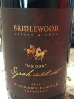Bridlewood Six Gun Syrah