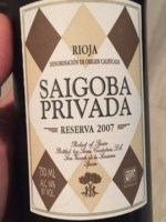 Sierra Cantabria Saigoba Privada Reserva