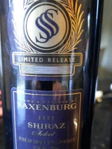Saxenburg Limited Release Shiraz Select | Vivino English