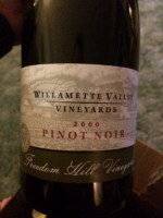 Willamette Valley Vineyards Freedom Hill Vineyard Pinot Noir