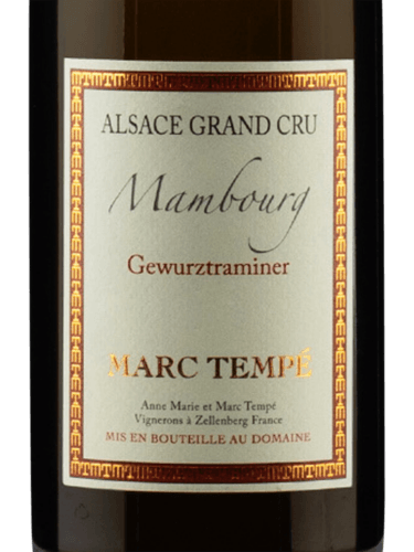 Anne Marie et Marc Tempé Gewürztraminer Alsace Grand Cru 'Mambourg