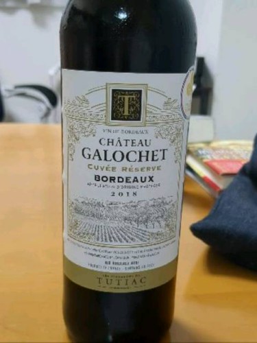 Les Vignerons de Tutiac Château Galochet Cuvée Réserve Bordeaux | Vivino US