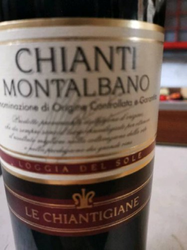 Bouteille De Chianti Vintage 1975, LE CHIANTIGIANE, Importation P. GARITAINE