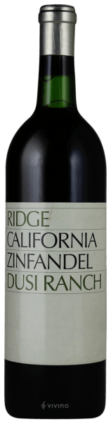 Ridge Vineyards Dusi Ranch Paso Robles Zinfandel