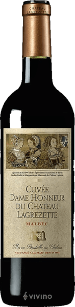Château Lagrézette Cuvée Dame Honneur du Château Lagrézette Cahors