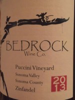Bedrock Wine Co. Puccini Zinfandel