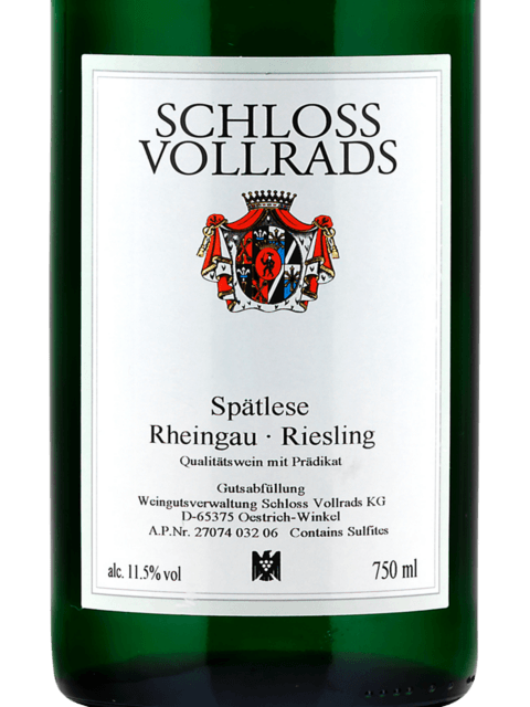 Schloss Vollrads Riesling Spätlese | Vivino English