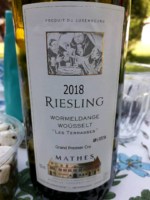 Domaine Mathes Wormeldange Woûsselt Les Terrasses Riesling Grand Premier Cru