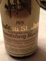 Château St. Jean Robert Young Vineyards Late harvest Johannisberg Riesling