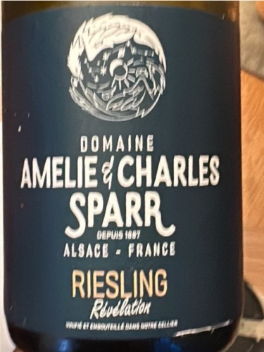 Domaine Amélie & Charles Sparr Révélation Riesling | Vivino English