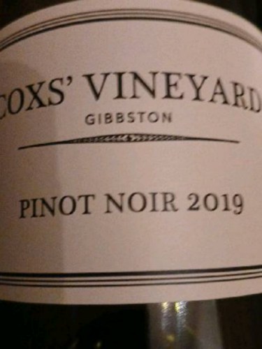 Cox's Vineyard Pinot Noir | Vivino US