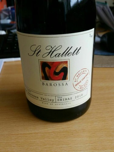 St hallett single vineyard shiraz 2013