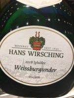Hans Wirsching Iphöfer Weissburgunder Trocken