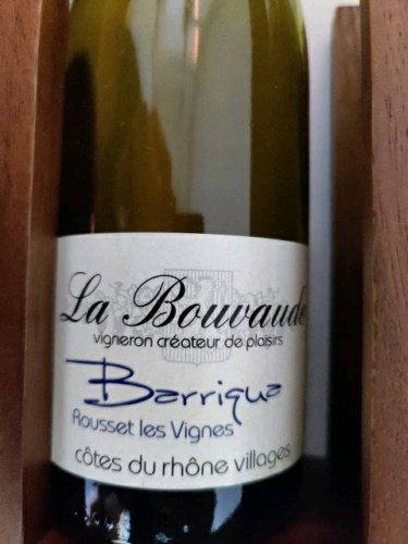 2018 Bouvaude Rousset Les Vignes Barriqua Côtes du Rhône Villages Blanc ...