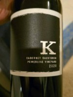 K Vintners Powerline Vineyard Cabernet Sauvignon