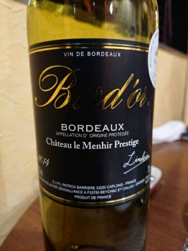 Patrick Barrière Bord'or Château Le Menhir Prestige Bordeaux