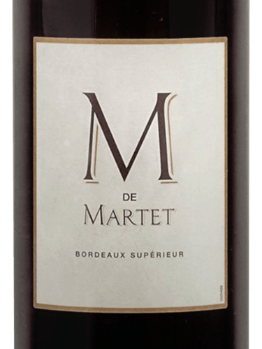 2017 Château Martet M de Martet Bordeaux Supérieur | Vivino US