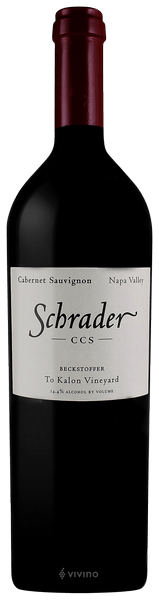 Schrader Cabernet Sauvignon CCS Beckstoffer To Kalon Vineyard