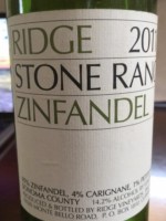 Ridge Vineyards Stone Ranch Zinfandel