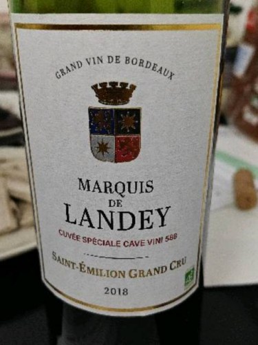 Marquis de Landey Saint-Émilion Grand Cru | Vivino English