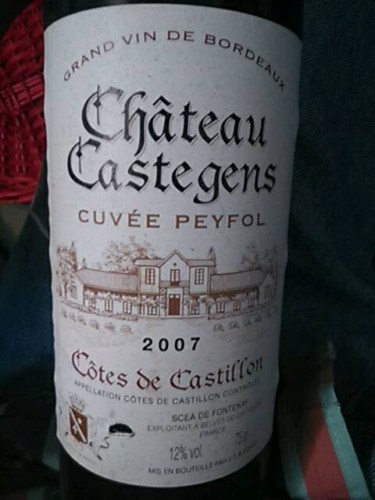 Château Castegens Cuvée Peyfol Côtes de Castillon Vivino US