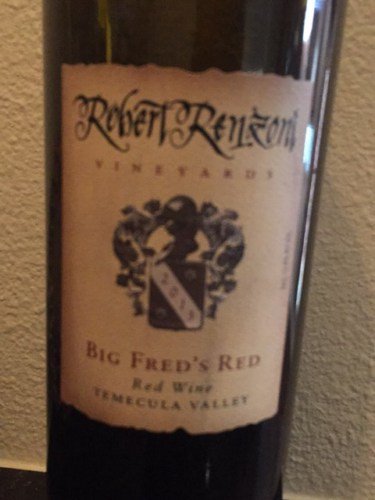 Robert Renzoni Big Fred's Red | Vivino English