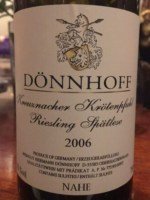 Dönnhoff Kreuznacher Krötenpfuhl Riesling Spätlese