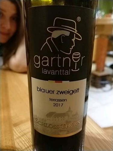 Weinbau Gartner Schloss Thürn Blauer Zweigelt Terrassen Vivino Canada