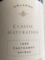 Orlando Classic Maturation Shiraz