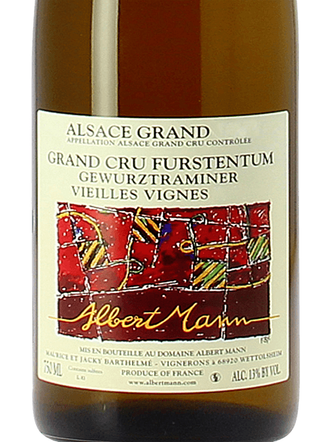 Albert Mann Vieilles Vignes Gewürztraminer Grand Cru Furstentum