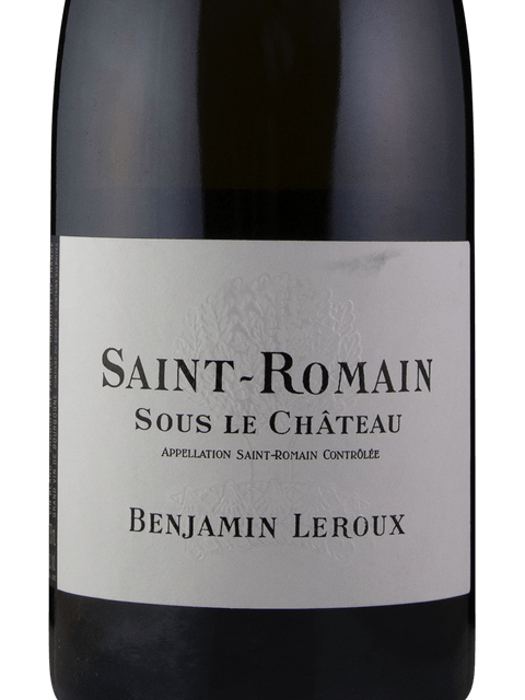 St Romain Blanc, Sous le Chateau, Benjamin Leroux, Burgundy