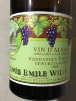 Willm Gewürztraminer Cuvée Emile Willm Vendanges Tardives