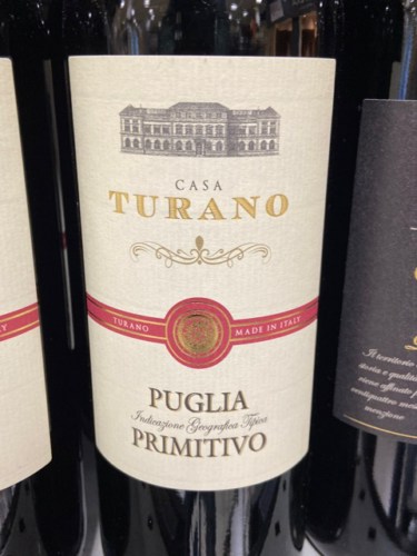 Casa Turano Primitivo | Vivino US