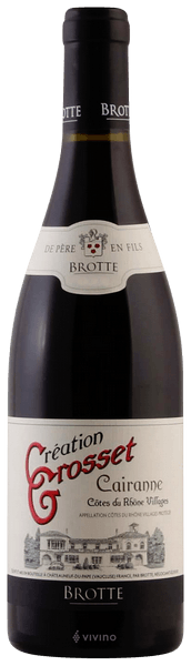 Brotte Creation Grosset Cairanne Côtes du Rhône Villages