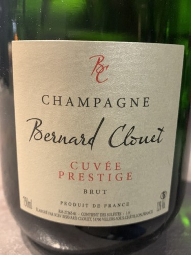Bernard Clouet Cuvée Prestige Brut Champagne Vivino France