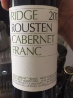 Ridge Vineyards Rousten Cabernet Franc
