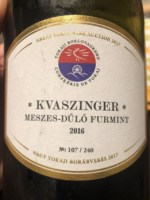 Kvaszinger Meszes dűlő Furmint