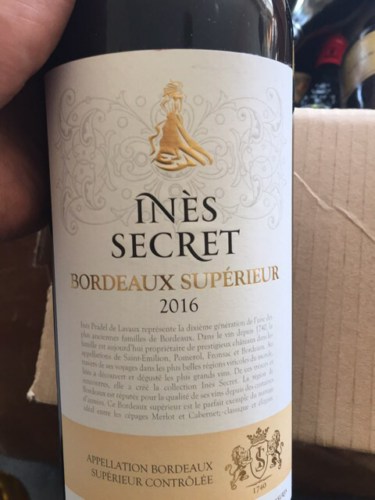2016 Ines Secret Bordeaux supérieur | Vivino US