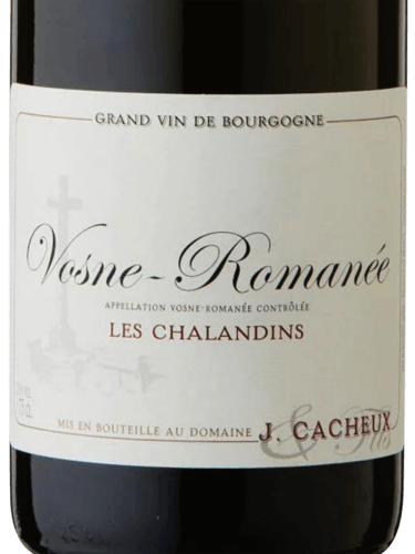 ワイン VOSNE ROMANEE LES CHALANDINS 2017 Domaine Jacques Cacheux et Fils Vosne Romanée “Les