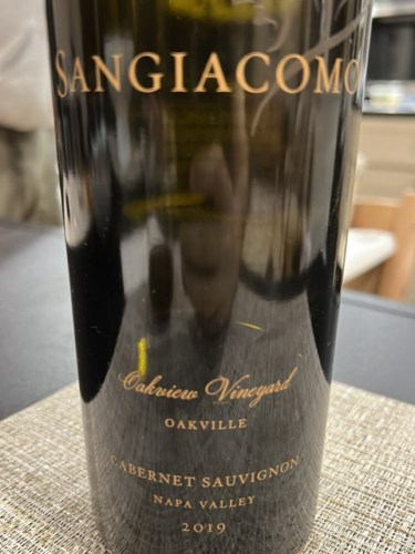 OAKVIEW Napa Valley Cabernet Sauvignonナパ Sangiacomo Oakview Vineyard Cabernet Sauvignon | Vivino English